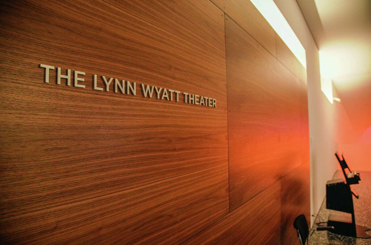 Entering the Lynn Wyatt Theater at MFAH