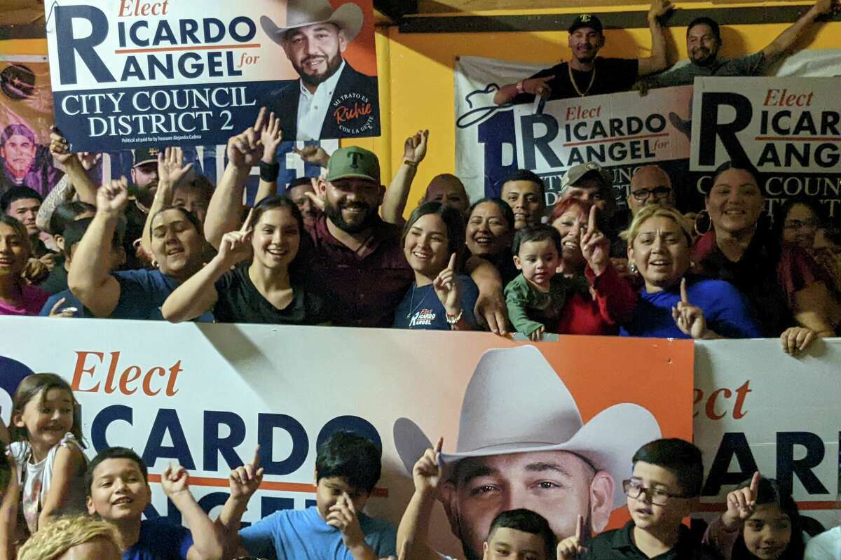 Ricardo "Richie" Rangel gathers with his supports at his residence in South Laredo by S. Louisiana Ave. on Tuesday Nov. 8, 2022 during Election night. He was just separated from his opponent by six votes as final unofficial results were released by the Webb County Elections Administration. 