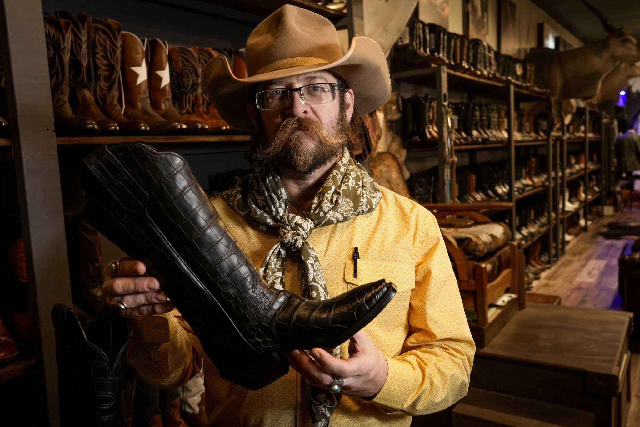 Houston custom cowboy boots are a specialty at this Heights shop