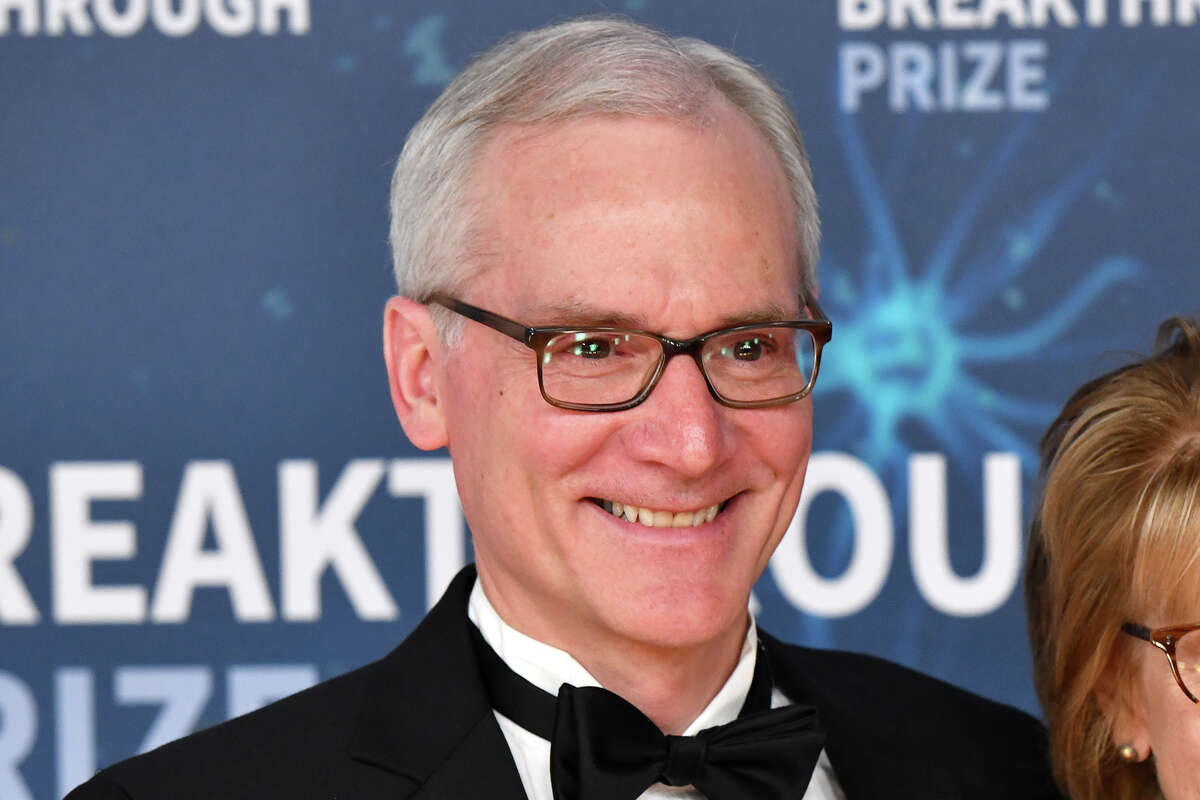 Marc Tessier-Lavigne attends the 2020 Breakthrough Prize red carpet at NASA's Ames Research Center on Nov. 3, 2019, in Mountain View, Calif. The Stanford University president is being investigated after the Stanford Daily reported that he committed scientific research misconduct.