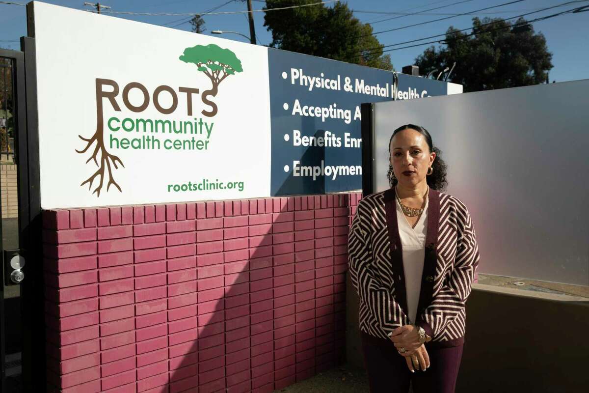 CEO Dr. Noha Aboelata astatine  Roots Community Health Center successful  Oakland, Calif., connected  Wednesday, Nov. 30, 2022. Aboelata co-authored a survey  that showed a communal  aesculapian  instrumentality  is giving inaccurate oxygen readings for darker-skinned patients, creating troubling disparities successful  the attraction    of COVID sufferers.