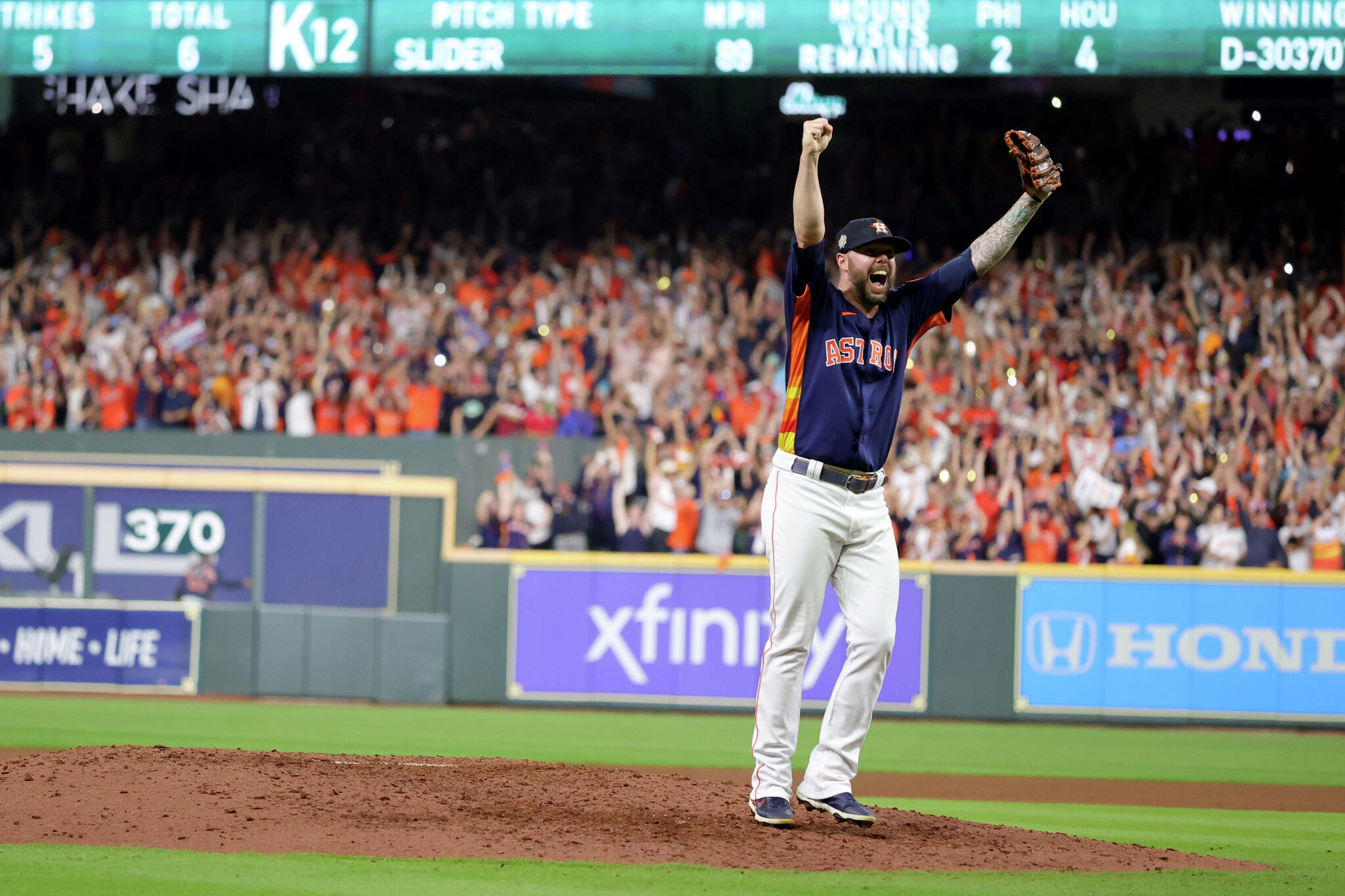 Ryan Pressly: Houston Astros closer making trip home for ALCS