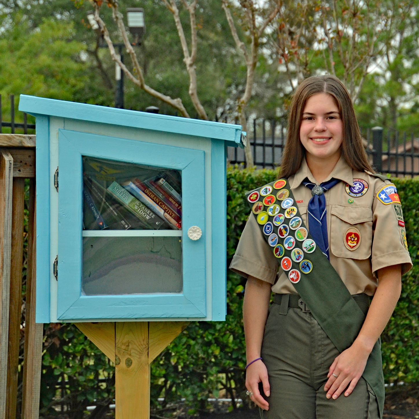 Sugar Land Boy Scout troop honors first female Eagle Scout