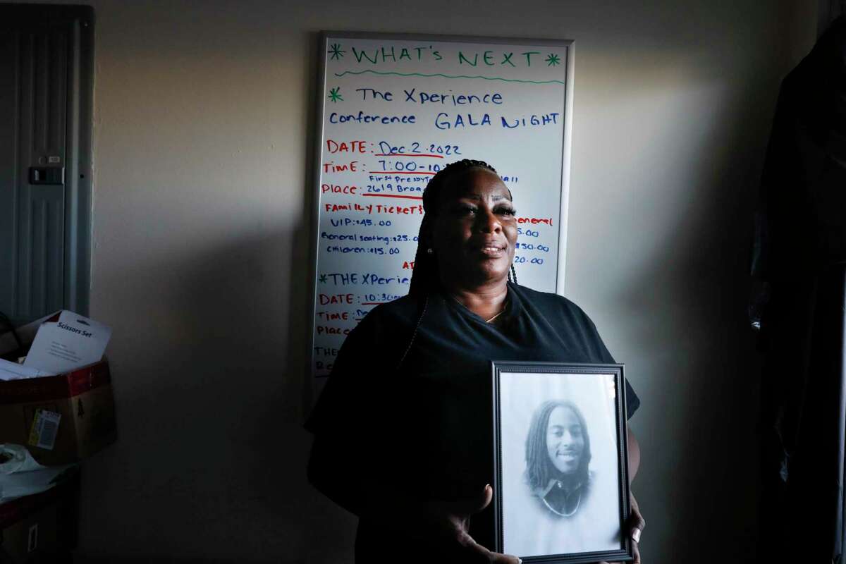 Brenda Grisham, whose son Christopher LaVell Jones was shot to death in East Oakland in 2010, created a foundation to help families affected by gun violence.