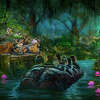An artist rendering of a new scene from Tiana's Bayou Adventure. 