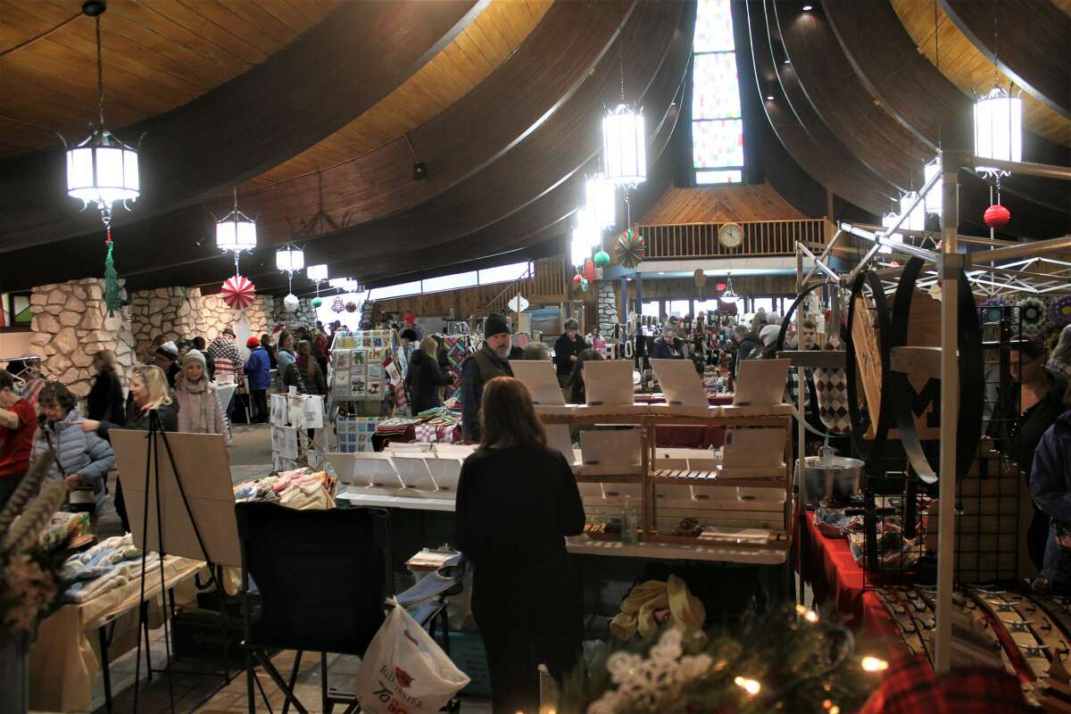 The Christmas Craft Bazaar is held at the Wagoner Community Center in Manistee on Saturday.