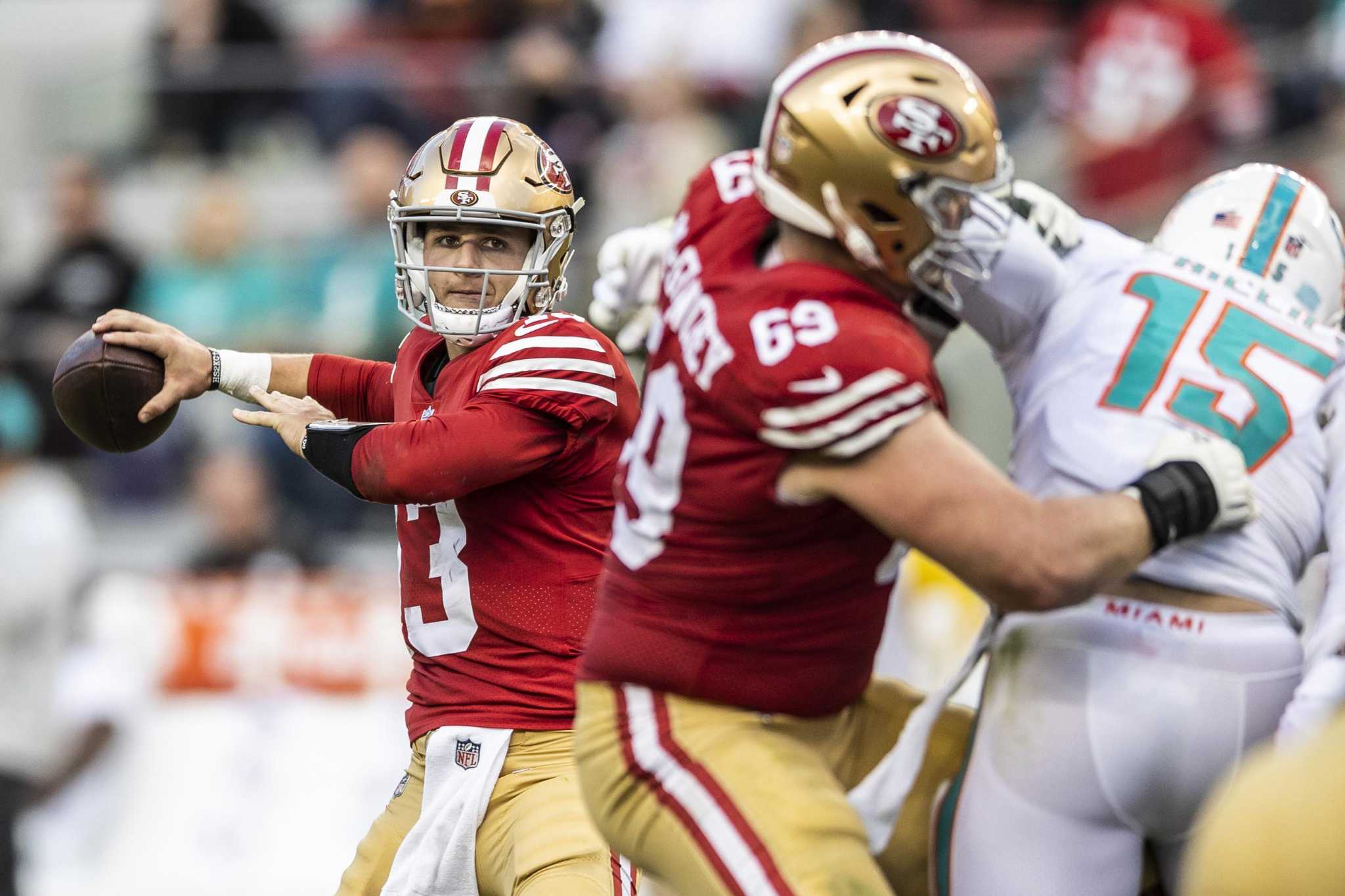 49ers dominate Dolphins, lose Garoppolo for season
