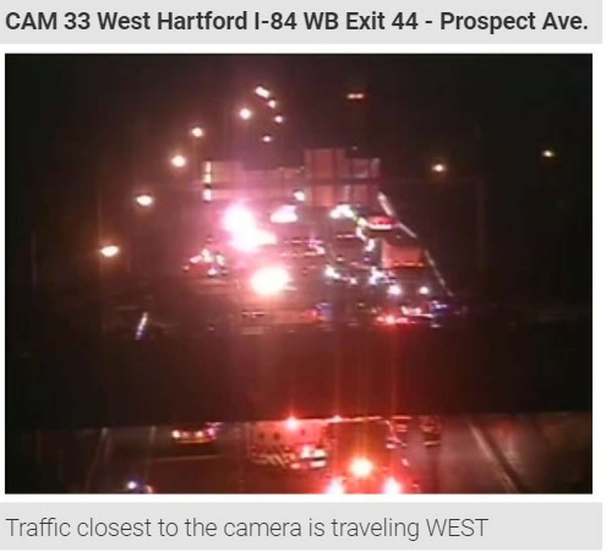 A section of I-84 west in West Hartford reopened Monday afternoon, following a multi-vehicle crash early that morning, the Department of Transportation said.