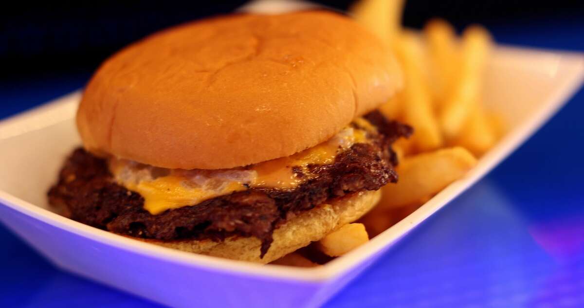 The smash burger at the new Burger Bodega on Washington
