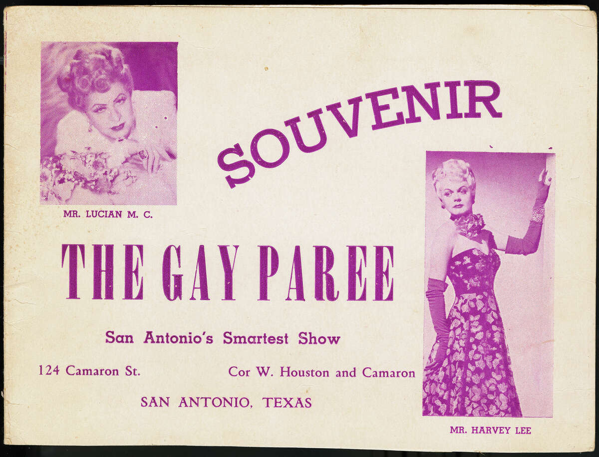 A program for San Antonio's The Gay Paree features performers Mr. Lucian M. C. and Mr. Harvey Lee. Performers often placed Mr. in front of their names. 