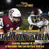 The 2022 Class MM football state championship is between North Haven and Killingly.