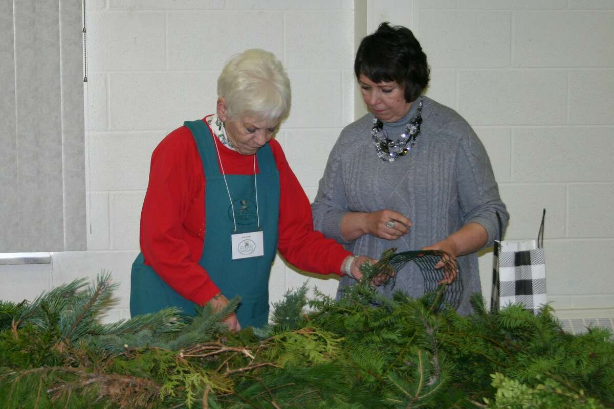 The Big Rapids Garden Club hosted its annual Greens Workshop this week providing an opportunity for community members to create a Christmas wreath or other decor of their choosing.