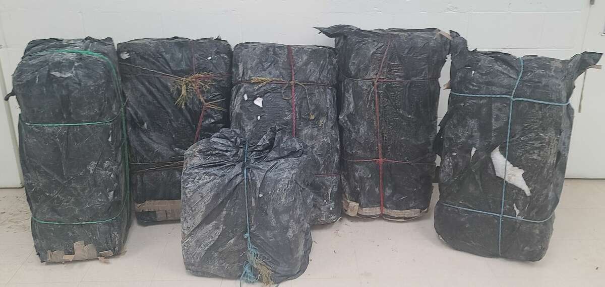 Around $414,920 worth of marijuana in six bundles was seized during a smuggling attempt in south Laredo on Dec. 4, 2022.