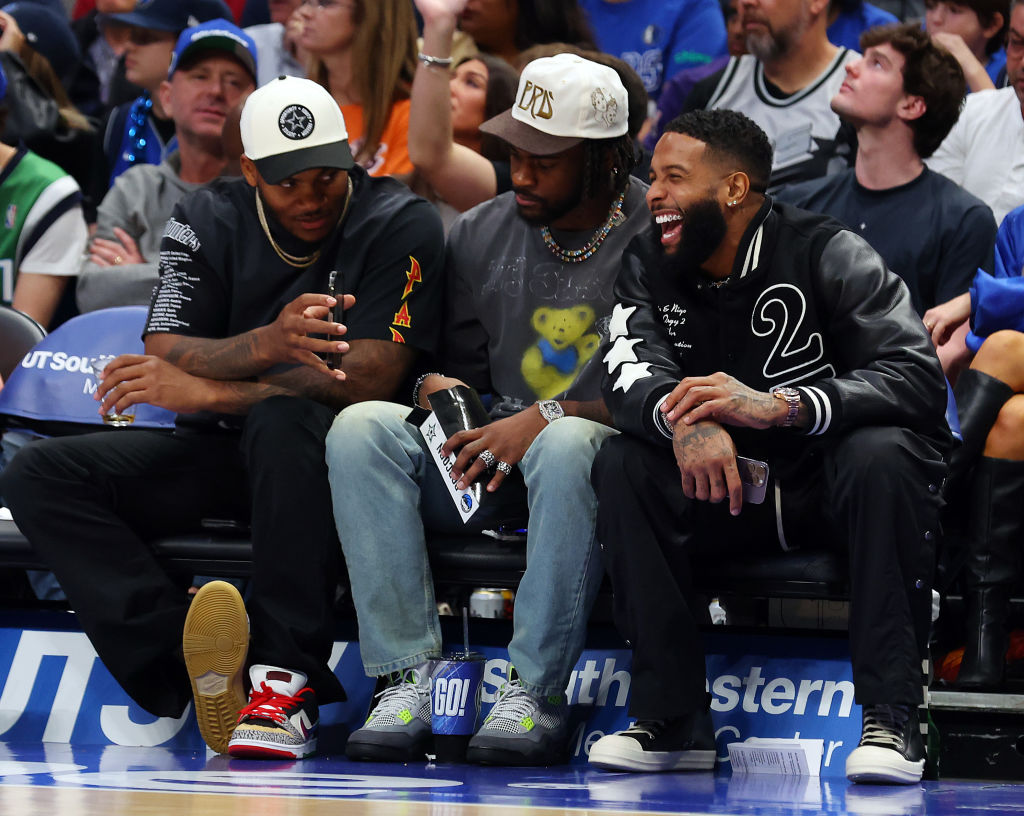 Odell Beckham Jr. meets with Cowboys, watches Mavericks game