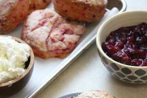 Scones made from frozen dough are perfect for holiday breakfast