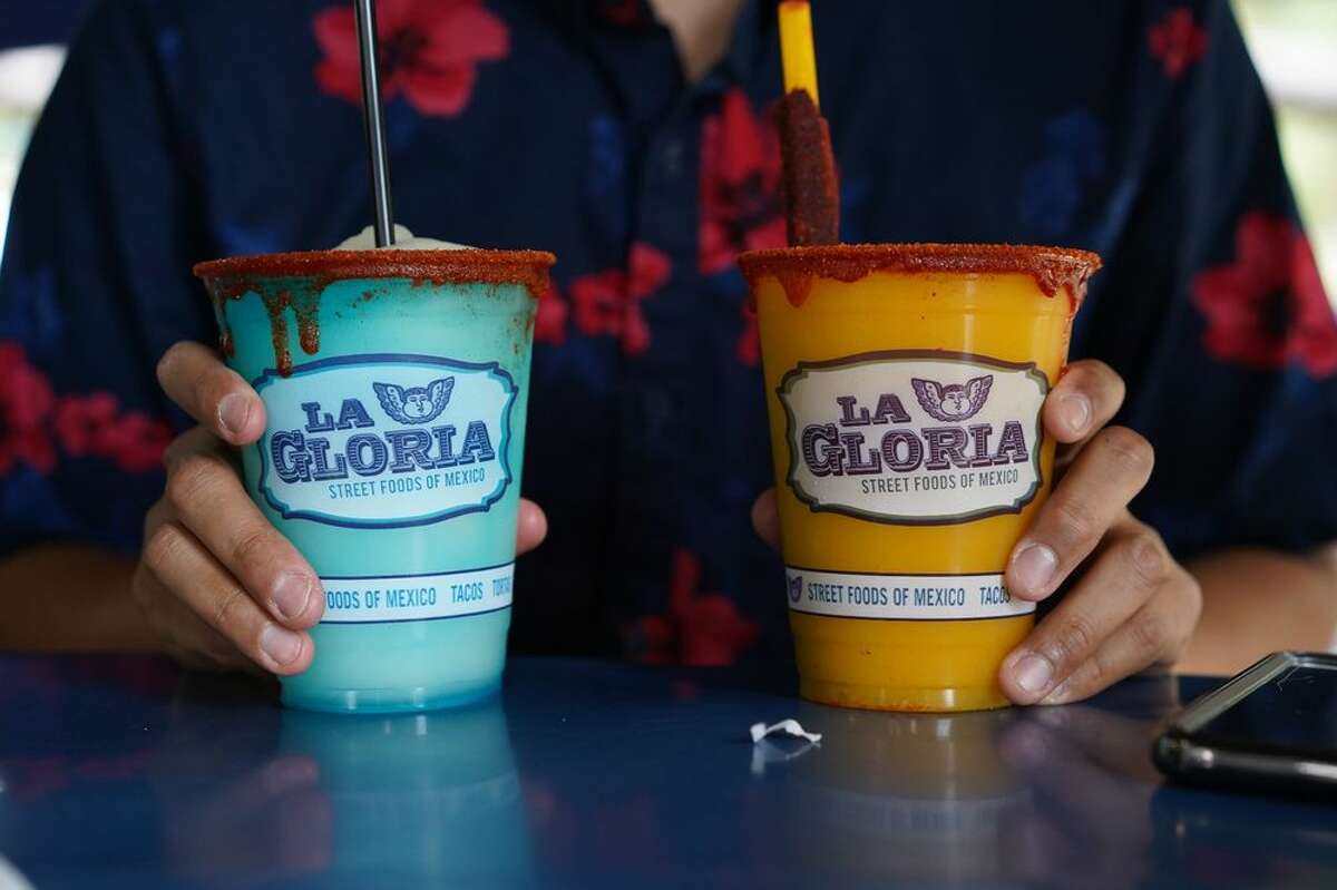 La Gloria's colorful margaritas are a hit with patrons.