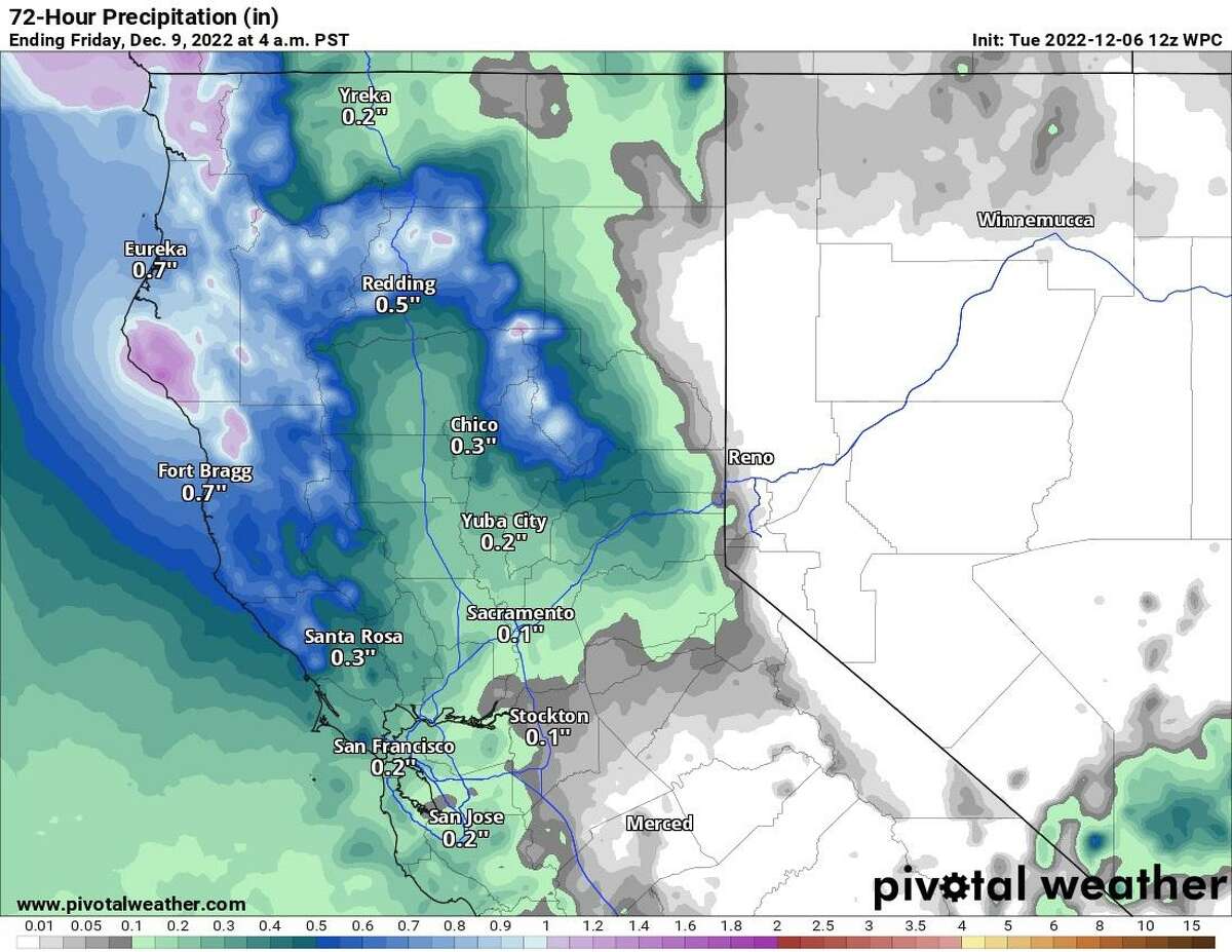 Colder and windier today in the Bay Area, with more turbulent weather