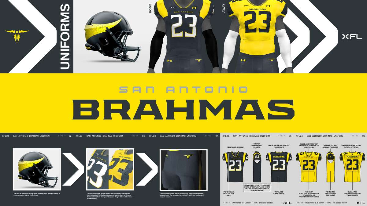 San Antonio Brahmas unveil jerseys for first XFL season