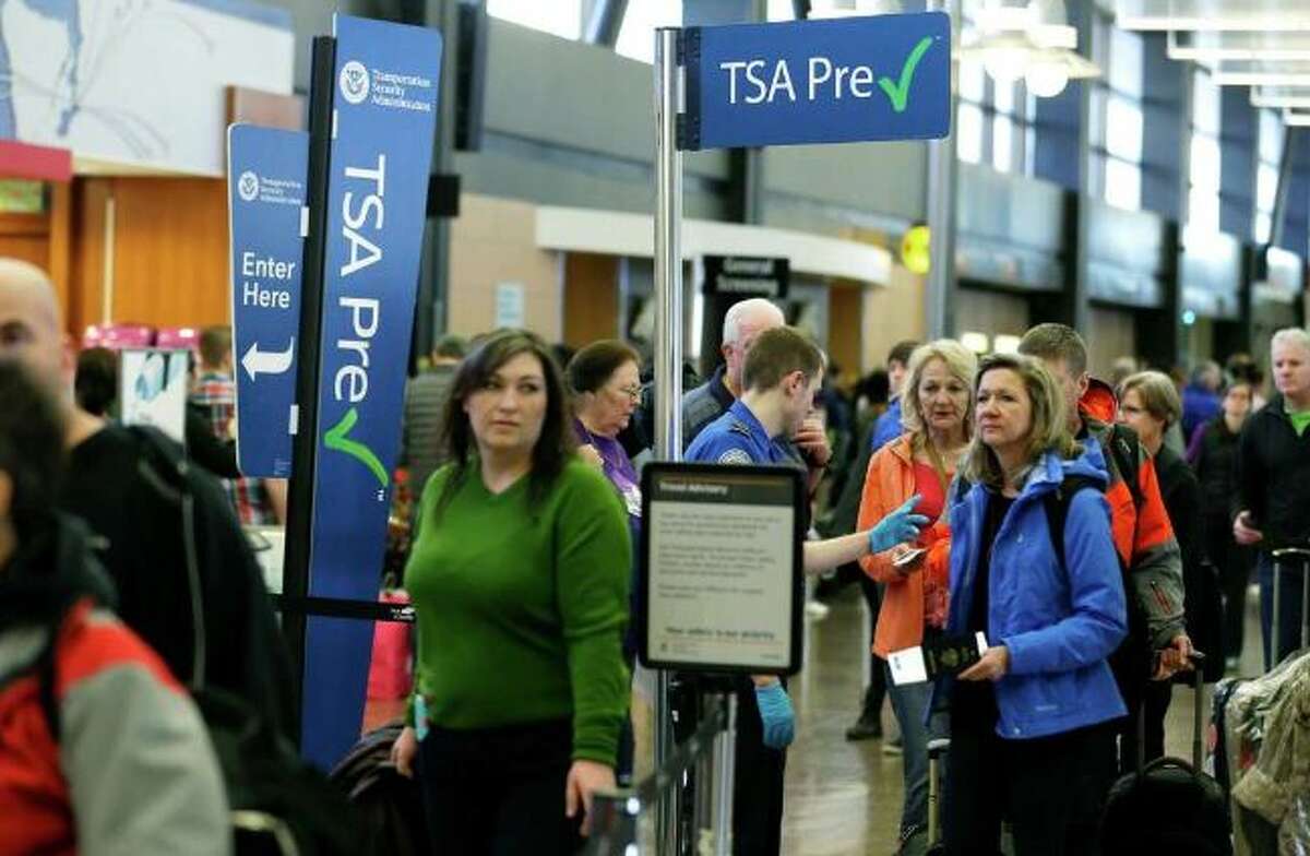 Travelers with pre-check status, pictured here in 2016, can avoid the long security check-in lines before boarding their flights.