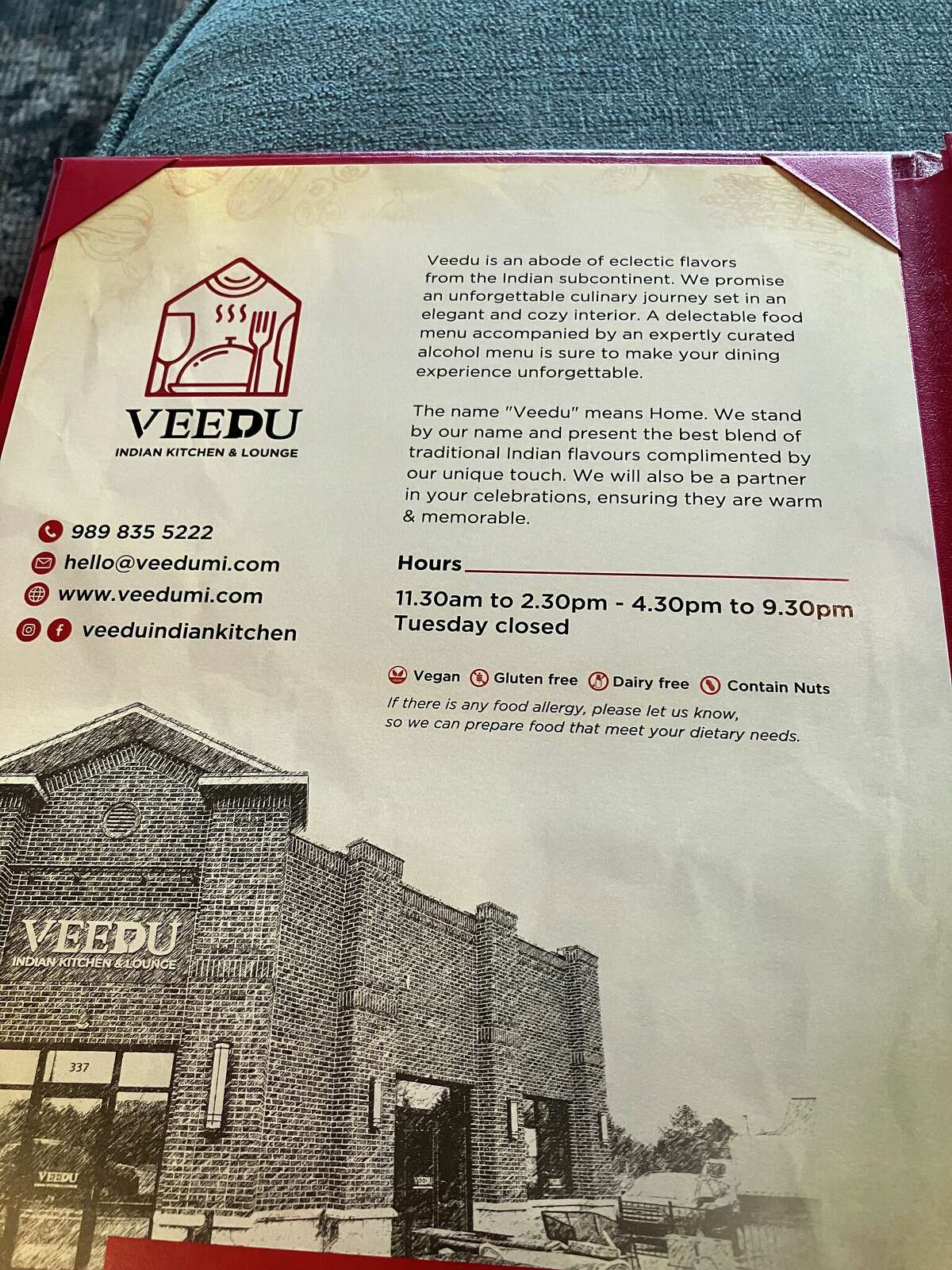 Midland, Michigan's newest Indian restaurant, Veedu, held its grand
