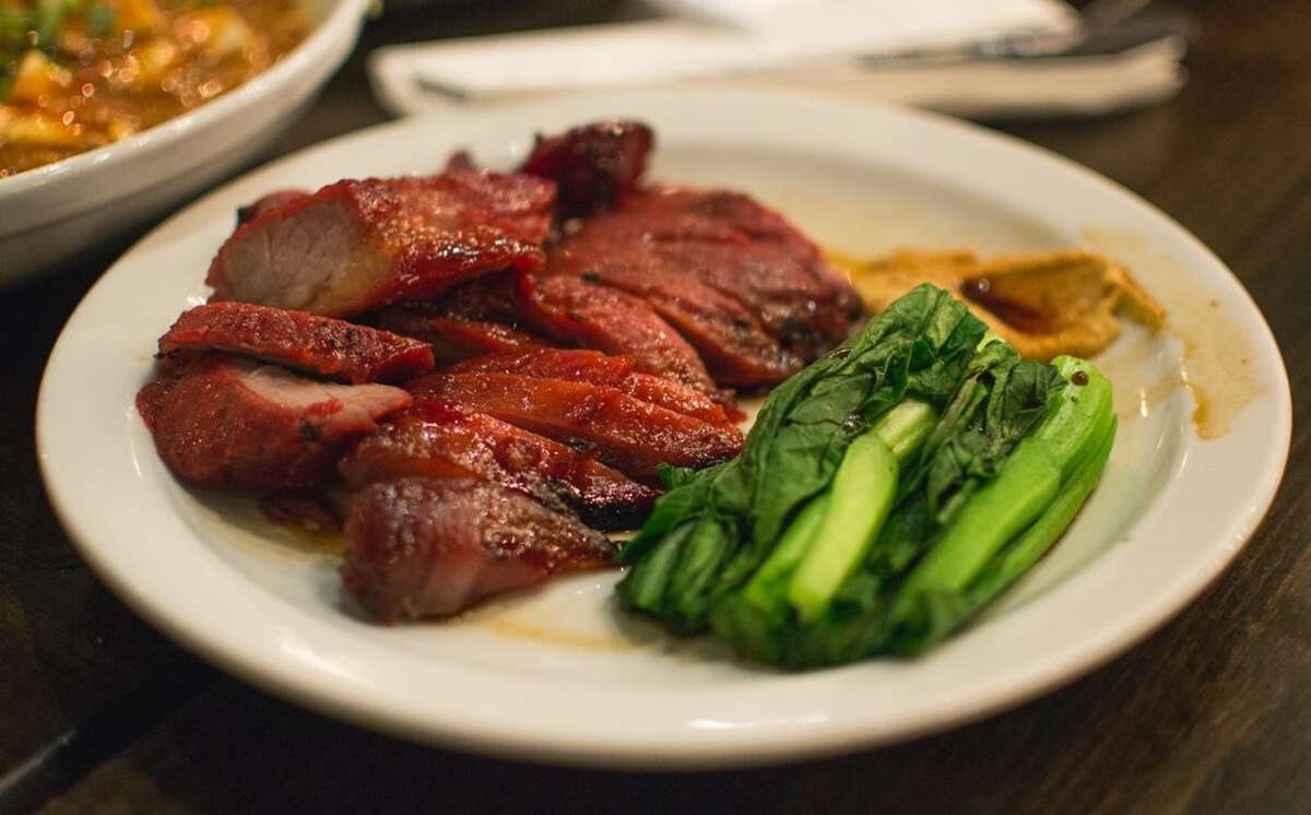 Char siu pork from Mein, a Cantonese restaurant in Houston.