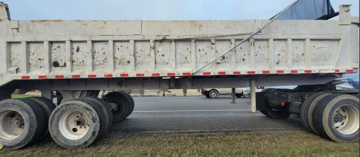 The U.S. Border Patrol and the Texas Department of Public Safety combined efforts to apprehend 15 migrants riding in the back of this trailer on Dec. 6 near Hebbronville.