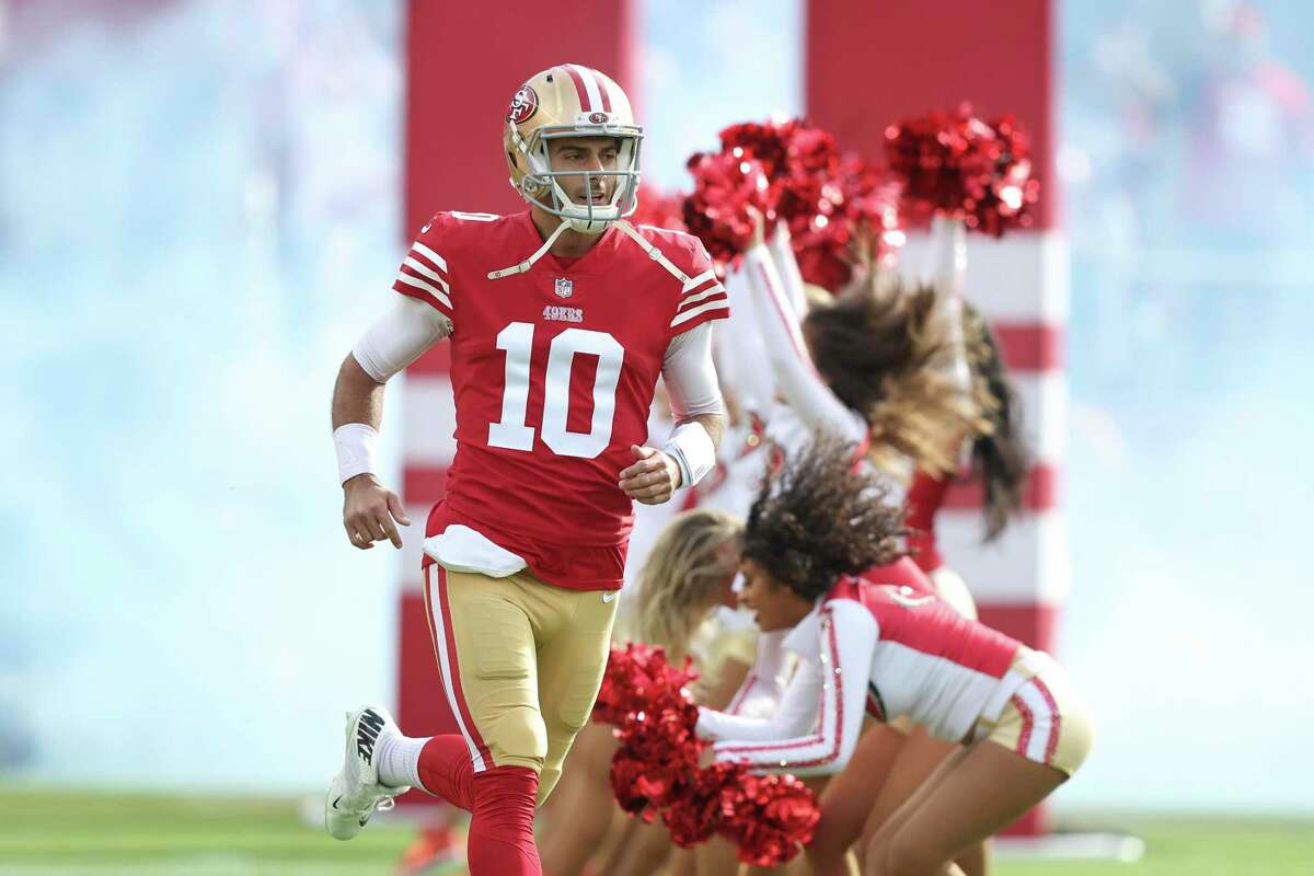 Quarterback Jimmy Garoppolo has an outside chance of returning to play for the 49ers in the postseason.