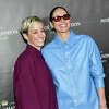 Megan Rapinoe, left, and Sue Bird attend the Moet & Chandon holiday season celebration at David Geffen Hall at Lincoln Center on Monday, Dec. 5, 2022, in New York. (Photo by Evan Agostini/Invision/AP)