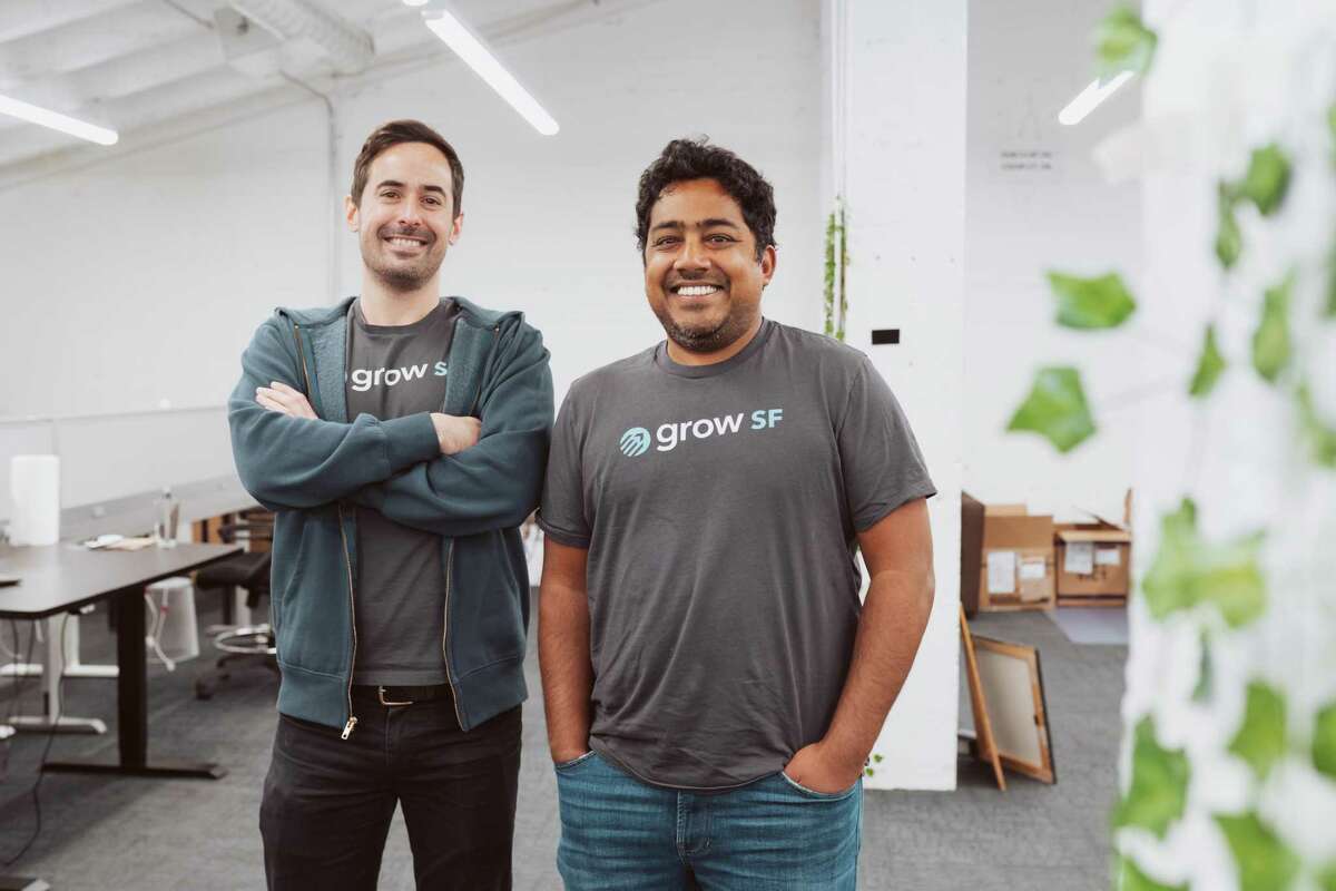 Steven Buss (left) and Sachin Agarwal co-founded GrowSF, which acquired the longtime blog Bold Italic and plans to revive it as a platform to salute the city.