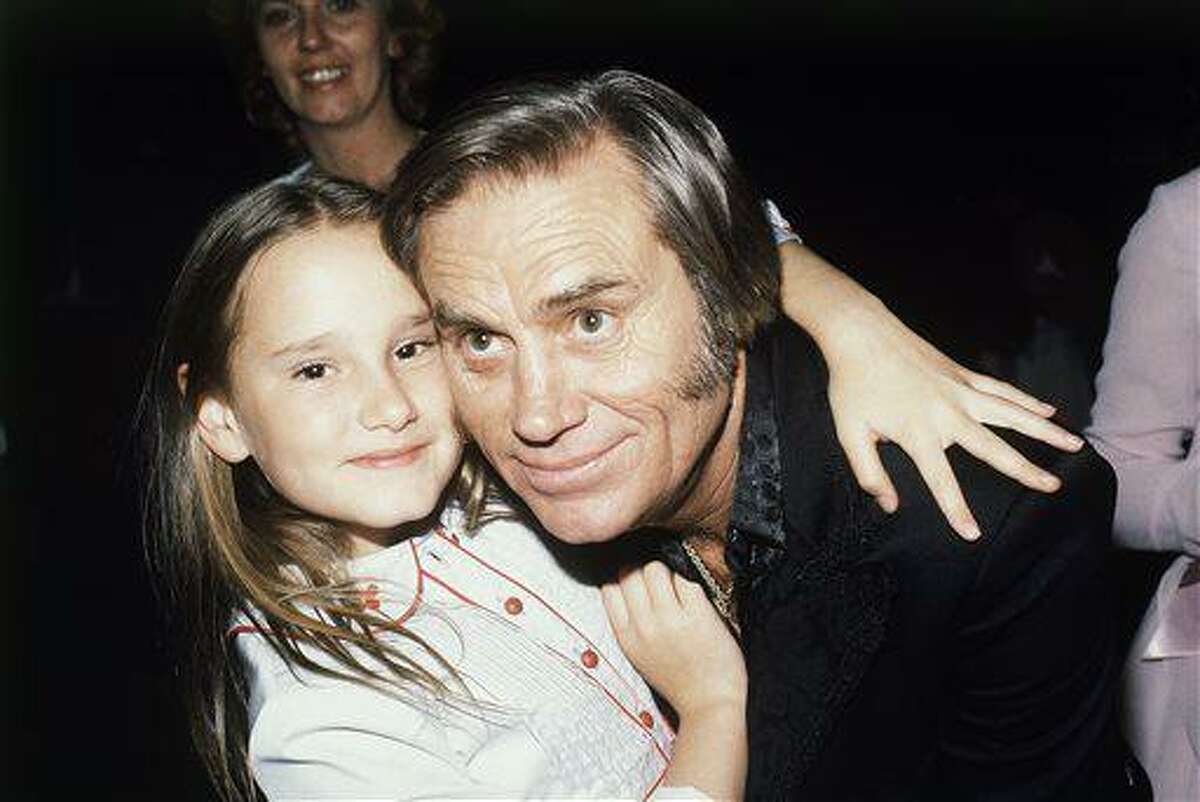 A young Georgette Jones and her dad.