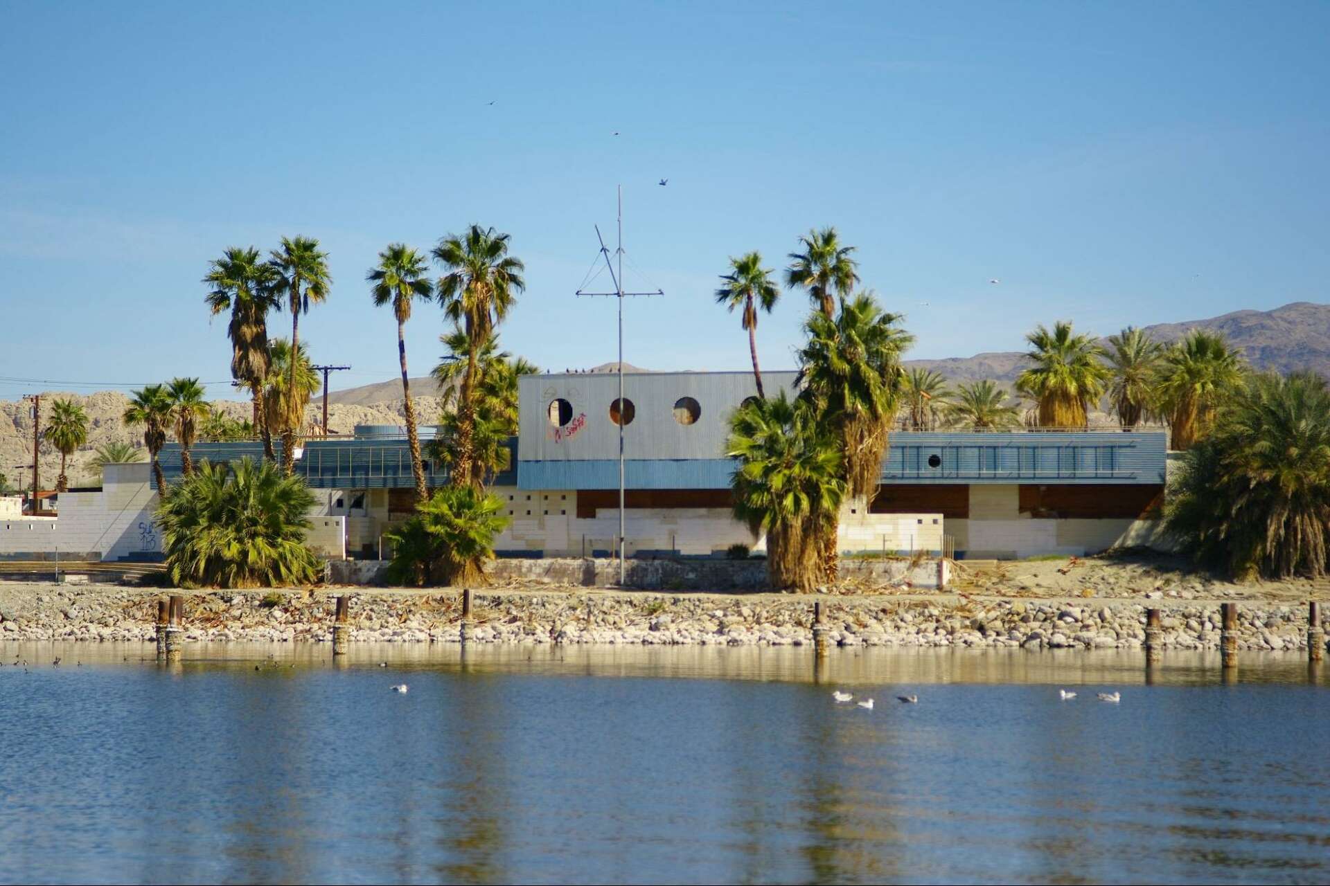 Inside the abandoned yacht club of the Salton Sea