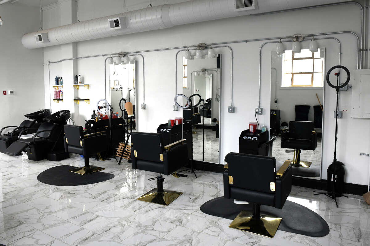 First Class Barbers and Hair Salon, in Bridgeport, Conn. Dec. 8, 2022.
