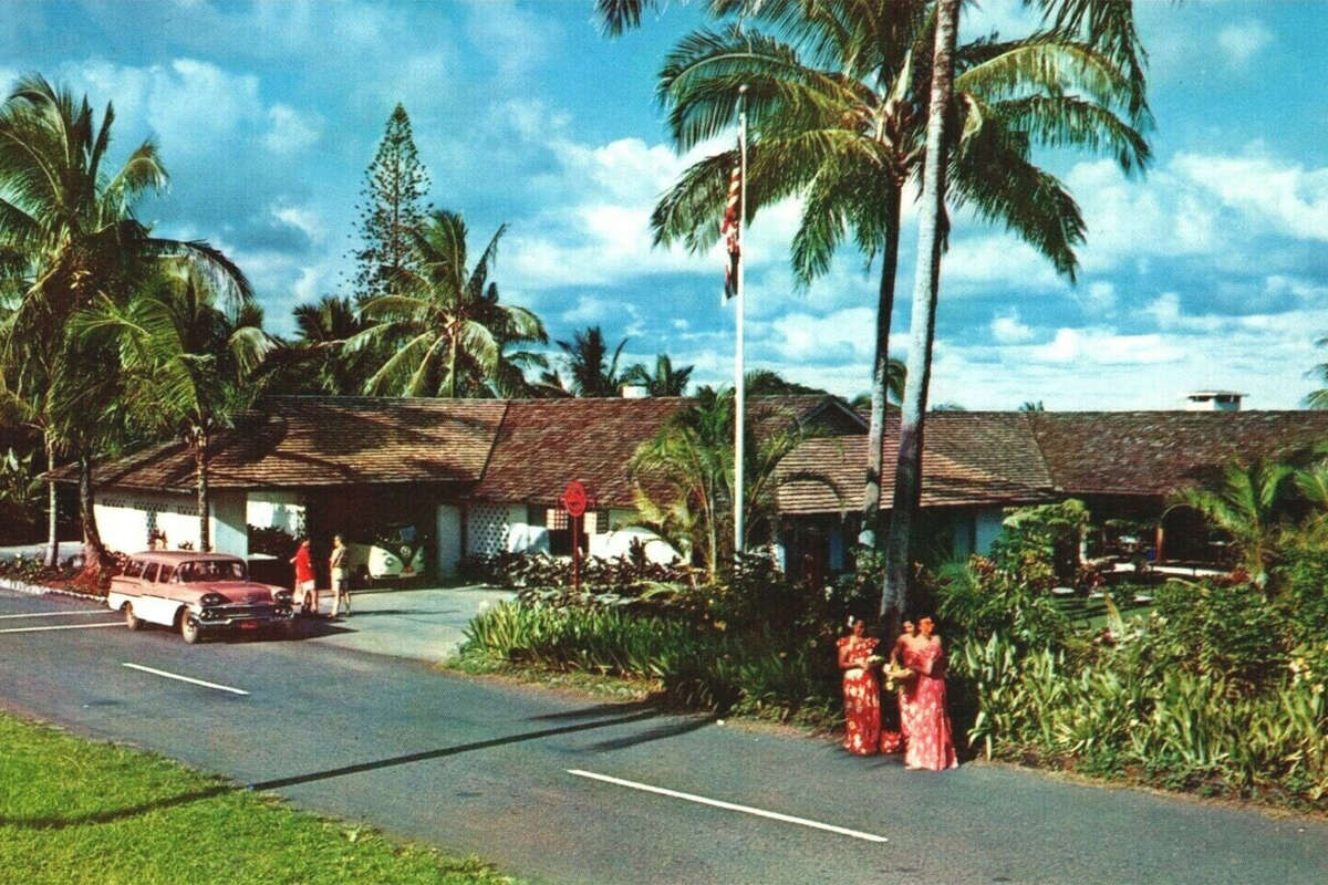 A photo of the Hana-Maui resort taken around 1950 or '60.