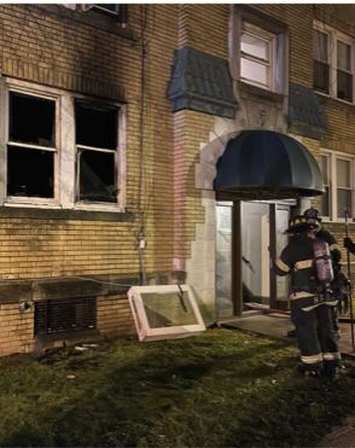 Two people were displaced by a fire on Spring Street in Hartford Wednesday, a fire official said. No one was injured.