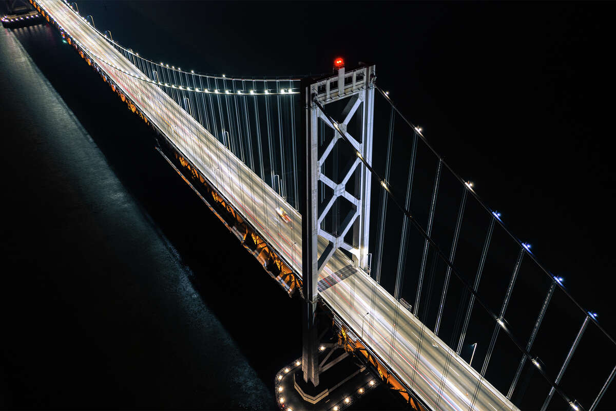 Aerial view of Bay Bridge