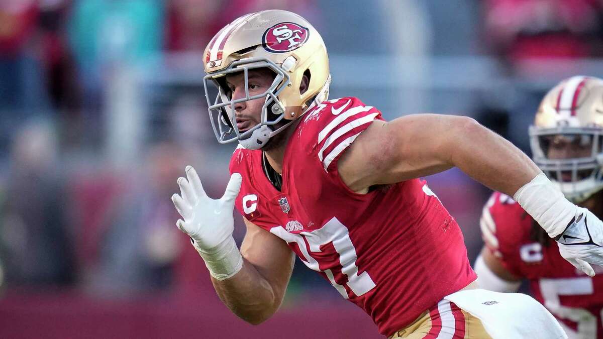 49ers' Nick Bosa receives strong pitch to win top defensive player award