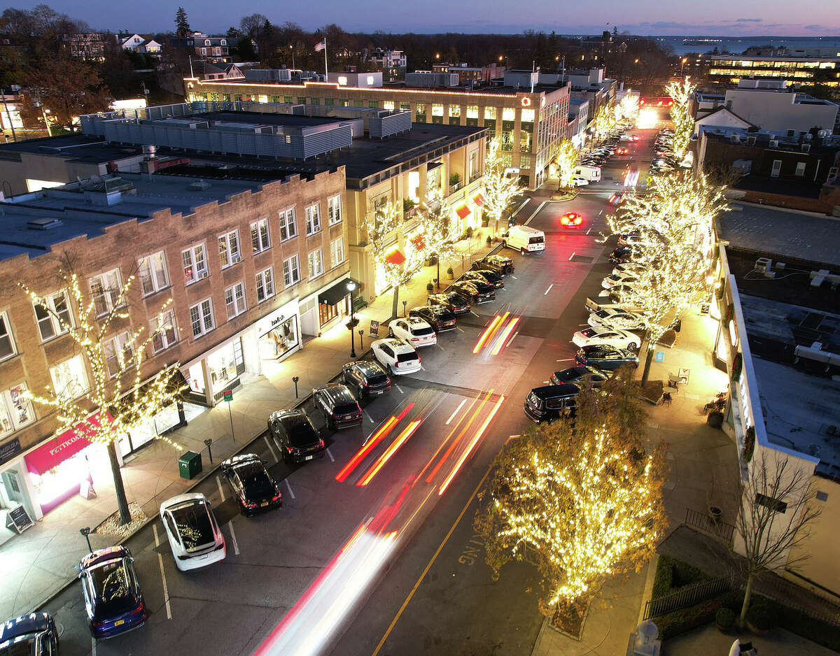 A View Of Greenwich Avenue In Greenwich, CT, Often Referred To As