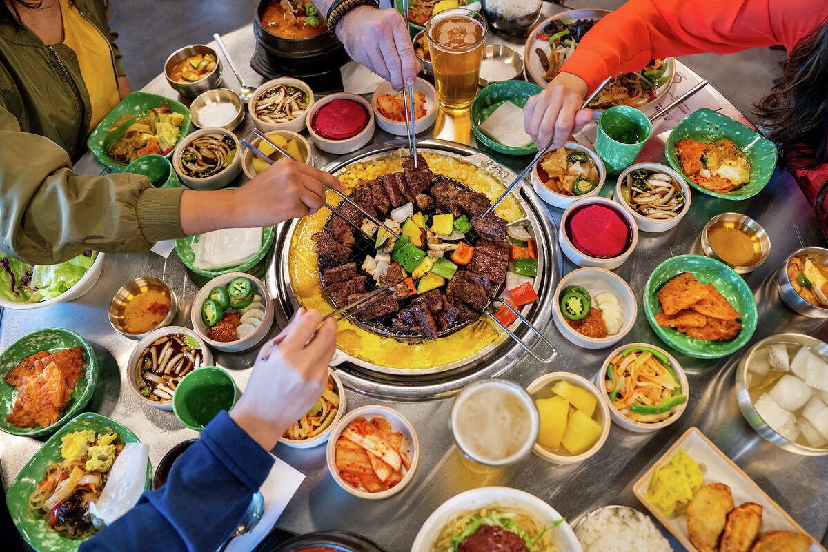 Baekjeong is known in L.A. and New York for its circular tableside grills and high-quality meats.