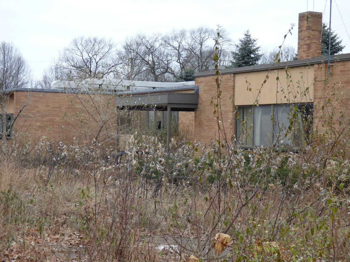 The former Kennedy Elementary School sits unused in Manistee Township. 