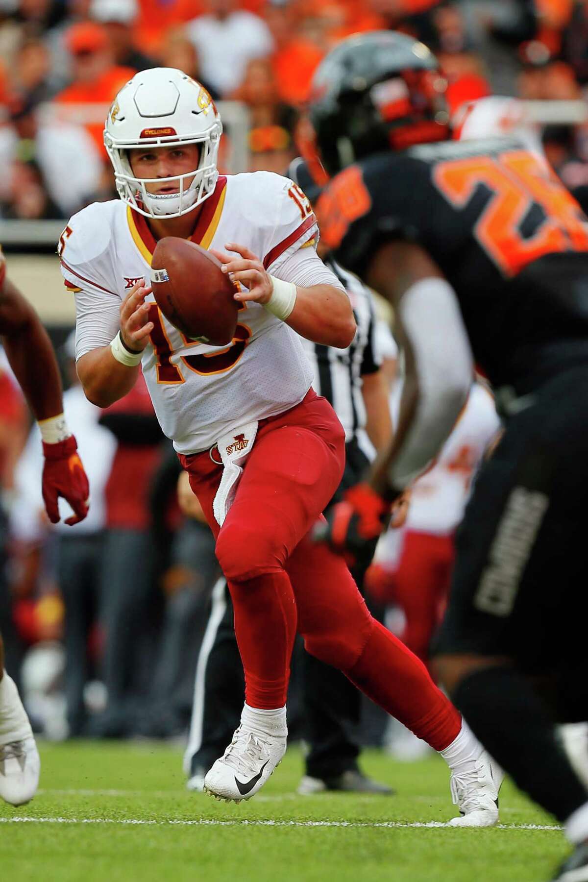 The CyCave on X: 2018 Brock Purdy Team Issued Home Cardinal Jersey SIGNED.  Purdy took over as starting QB on the second series of the 2018 game @  Oklahoma State. In 2018