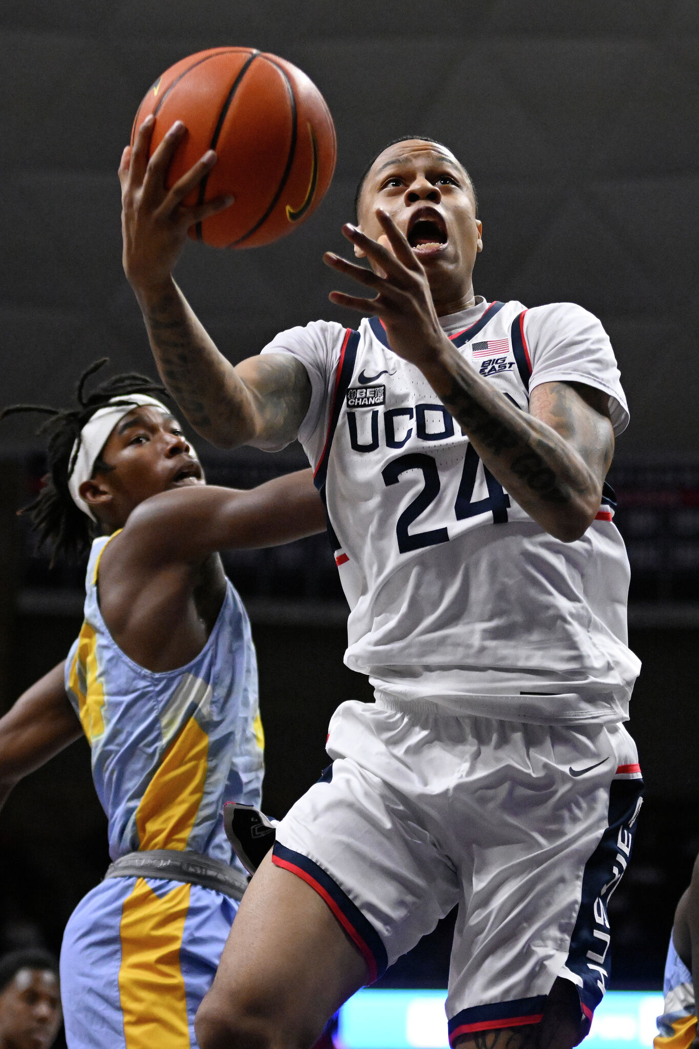 UConn Men's Basketball Avoids Upset, Beats Georgetown Behind Joey ...