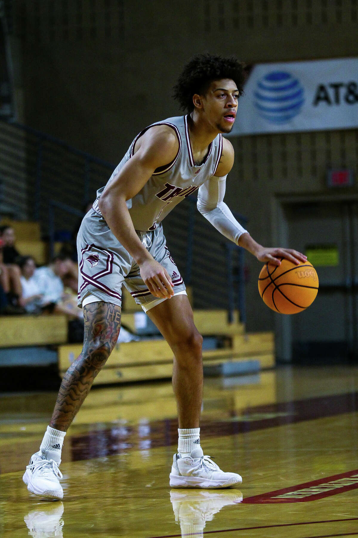 Tiras Morton and the TAMIU Dustdevils fell to No. 22 West Texas A&M on Saturday.
