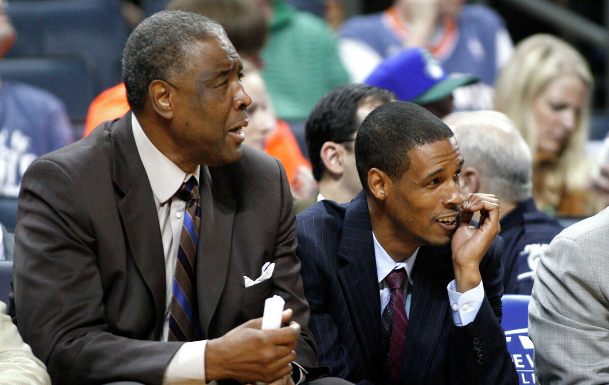 Charlotte Bobcats coach Paul Silas, left, and assistant coach Stephen Silas, the coach's son, watch as the Bobcats play the Toronto Raptors in the second half of an NBA basketball game Saturday, March 17, 2012 in Charlotte, N.C. Charlotte won 107-103. (AP Photo/Nell Redmond)Charlotte Bobcats coach Paul Silas, left, and assistant coach Stephen Silas, the coach's son, watch as the Bobcats play the Toronto Raptors in the second half of an NBA basketball game Saturday, March 17, 2012 in Charlotte, N.C. Charlotte won 107-103. (AP Photo/Nell Redmond)