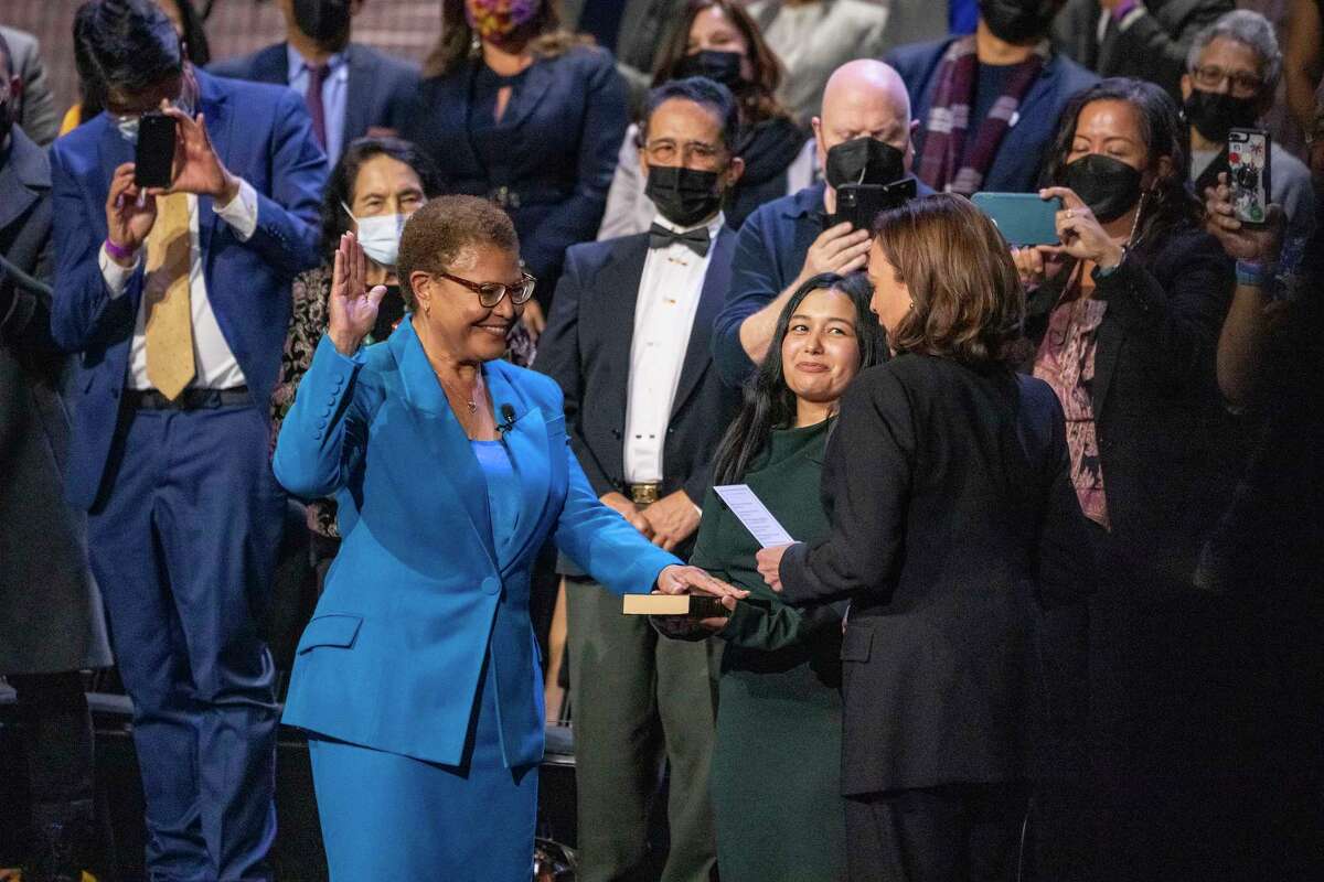 New LA mayor Bass declares homeless emergency as term begins