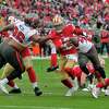 49ers D stifles Brady & Bucs 35-7 as Purdy and McCaffrey shine