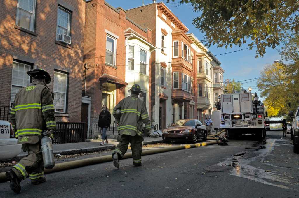 Space heater sparks fire