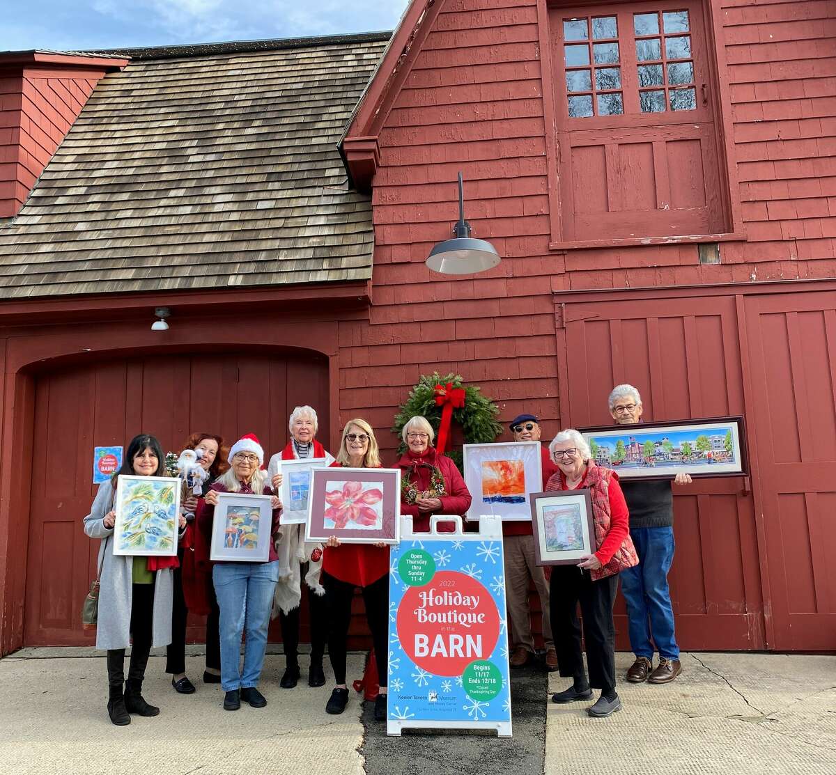 With the holiday season well upon us, Keeler Tavern Museum & History Center's Holiday Boutique in the Barn has been doing brisk business. Located in the historic red carriage barn, the Holiday Boutique is open Thursdays to Sundays from 11 a.m. to 4 p.m. through Dec. 18.