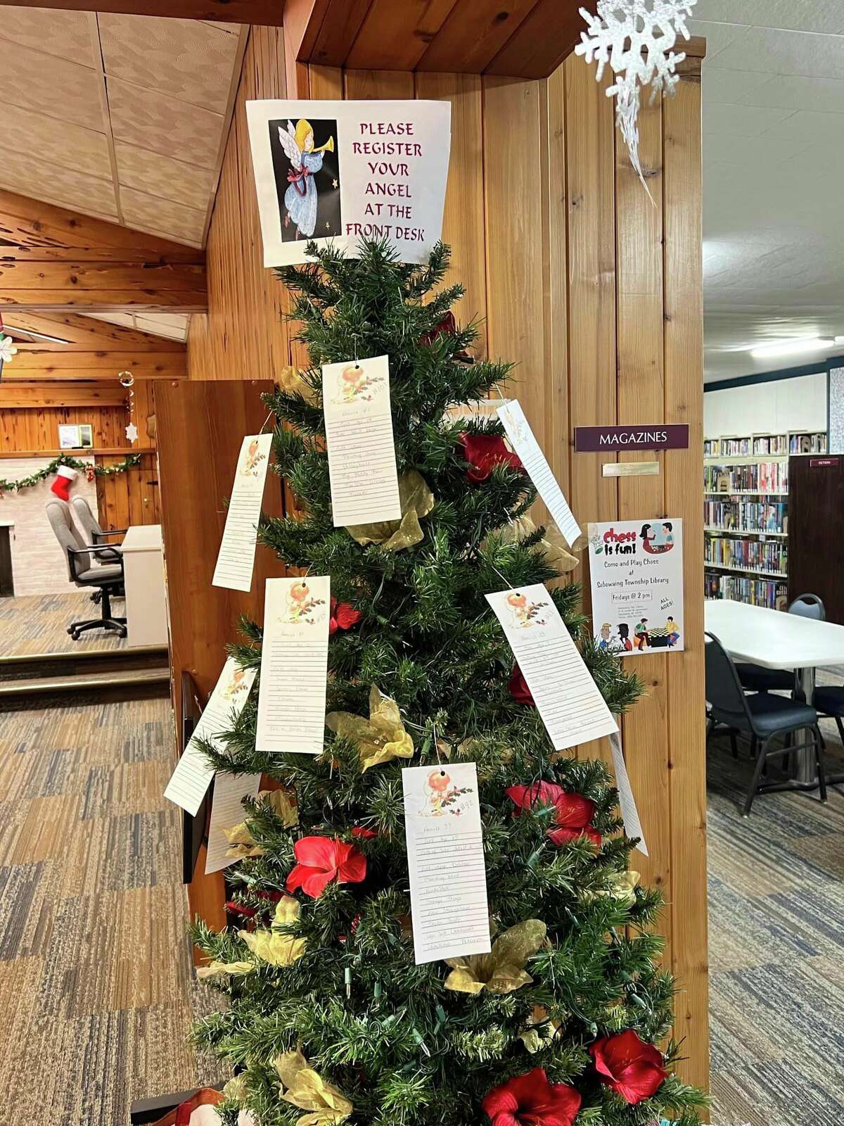 This year's USA Sharing and Caring Angel Tree, with the purpose of providing a good Christmas to children in the area. The USA Sharing and Caring program is making sure that children and others in the community that may be in need can enjoy the holidays just as much as everyone else.
