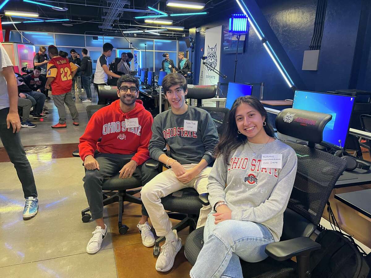 GHS graduate Austin Towle, center, was part of the Plain Janes team from The Ohio State University, with Manny Mehta and  Roshni Chandawarkar, that took on older, more experienced students in Arizona for a financial modeling competition. Their work in the competition can be seen this week on ESPNU.