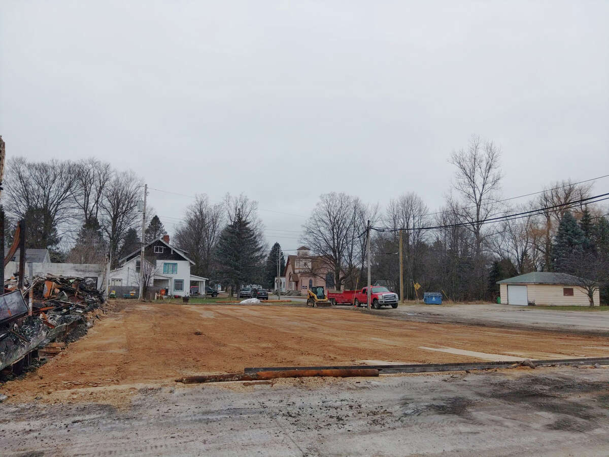 The land where Luther Grocery once stood has now been cleared of rubble from the July 12 fire.